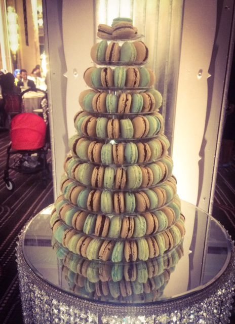 Wedding macaron tower