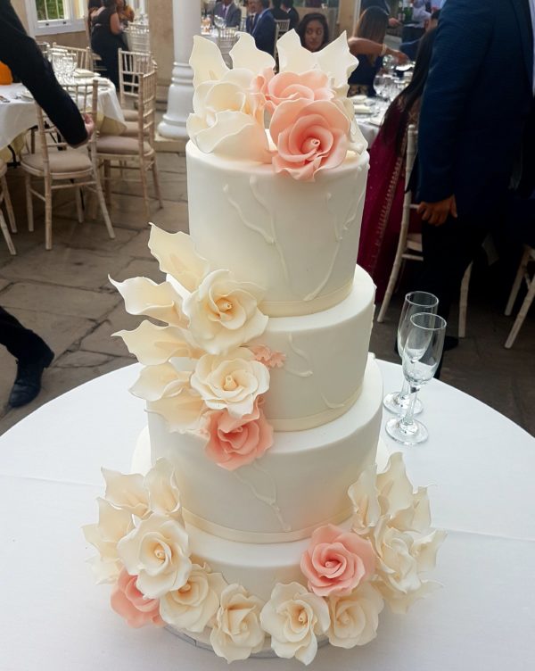 Pastel Sugar Bloomy Elegance – £365 – Bespoke Cakes and Treats